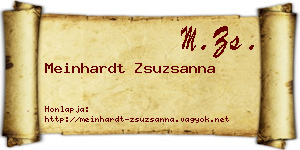 Meinhardt Zsuzsanna névjegykártya
