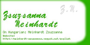 zsuzsanna meinhardt business card